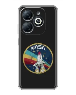 Чехол для Infinix Smart 8 с картинкой «NASA — эмблема миссии» Чехол для Infinix Smart 8 с картинкой «NASA — эмблема миссии»