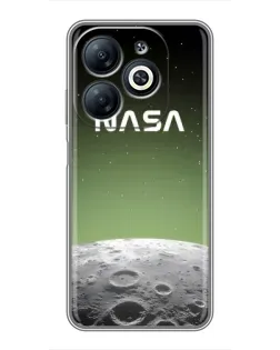 Чехол для Infinix Smart 8 с картинкой «NASA — лунный градиент» Чехол для Infinix Smart 8 с картинкой «NASA — лунный градиент»