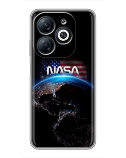 Чехол для Infinix Smart 8 с картинкой «Земля из космоса NASA» Чехол для Infinix Smart 8 с картинкой «Земля из космоса NASA»