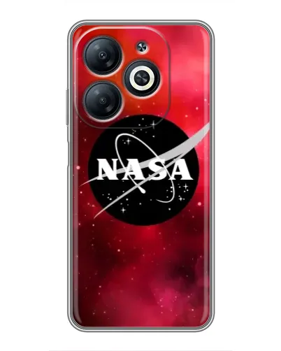 Чехол для Infinix Smart 8 с картинкой «NASA — красная туманность»