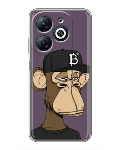 Чехол для Infinix Smart 8 с картинкой «Bored Ape в кепке» Чехол для Infinix Smart 8 с картинкой «Bored Ape в кепке»