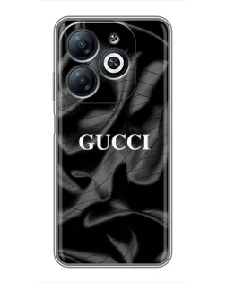 Чохол для Infinix Smart 8 з картинкою «Gucci — шовкові хвилі» Чохол для Infinix Smart 8 з картинкою «Gucci — шовкові хвилі»