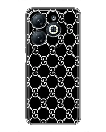 Чехол для Infinix Smart 8 с картинкой «Gucci — сетчатый паттерн»
