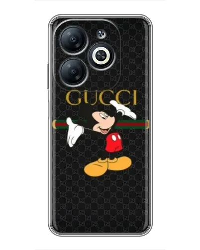 Чехол для Infinix Smart 8 с картинкой «Микки Маус Gucci»