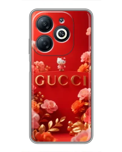Чехол для Infinix Smart 8 с картинкой «Gucci — золотой сад»