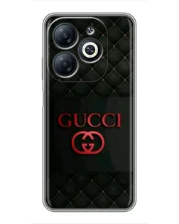 Чохол для Infinix Smart 8 з картинкою «Gucci — стьобаний чорний» Чохол для Infinix Smart 8 з картинкою «Gucci — стьобаний чорний»