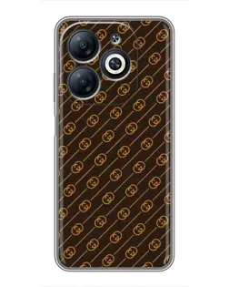 Чохол для Infinix Smart 8 з картинкою «Gucci — золоті діагоналі» Чохол для Infinix Smart 8 з картинкою «Gucci — золоті діагоналі»