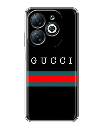Чехол для Infinix Smart 8 с картинкой «Gucci — красный пояс»