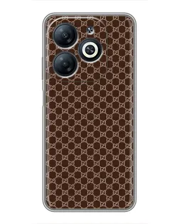 Чохол для Infinix Smart 8 з картинкою «Gucci — шоколадна сітка» Чохол для Infinix Smart 8 з картинкою «Gucci — шоколадна сітка»