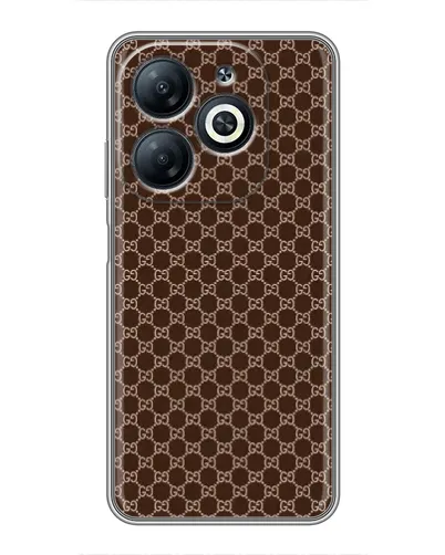 Чехол для Infinix Smart 8 с картинкой «Gucci — шоколадная сетка» Чехол для Infinix Smart 8 с картинкой «Gucci — шоколадная сетка»