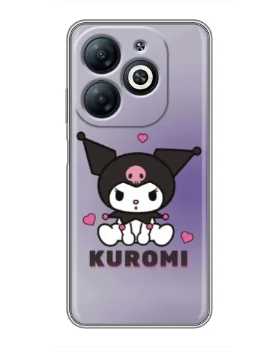 Чехол для Infinix Smart 8 с картинкой «Kuromi — фиолетовый арт» Чехол для Infinix Smart 8 с картинкой «Kuromi — фиолетовый арт»