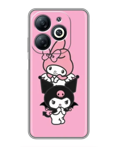 Чехол для Infinix Smart 8 с картинкой «My Melody и Kuromi» Чехол для Infinix Smart 8 с картинкой «My Melody и Kuromi»