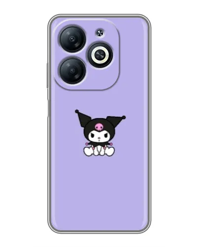 Чехол для Infinix Smart 8 с картинкой «Kuromi — фиолетовый минимализм» Чехол для Infinix Smart 8 с картинкой «Kuromi — фиолетовый минимализм»