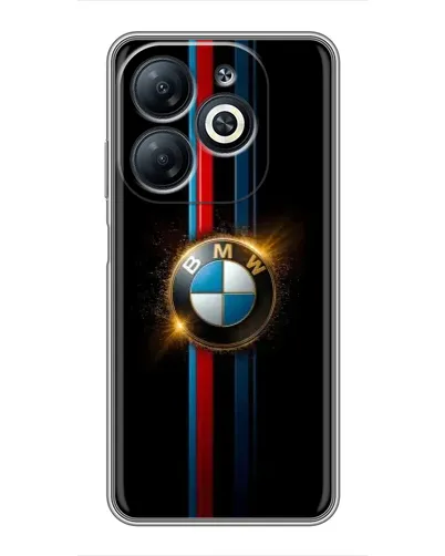 Чехол для Infinix Smart 8 с картинкой «BMW M-Power неон»