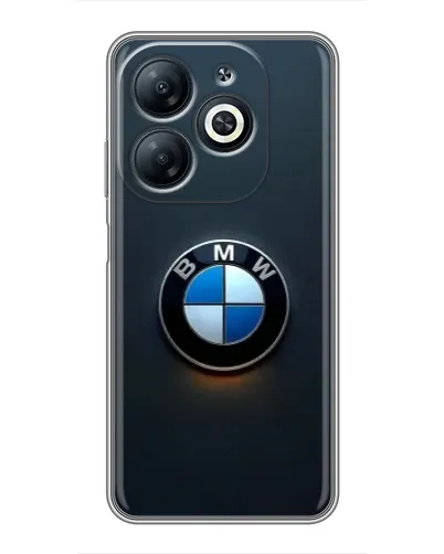 Чехол для Infinix Smart 8 с картинкой «Логотип BMW — минимализм»