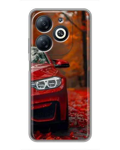 Чехол для Infinix Smart 8 с картинкой «Осенняя BMW M4»