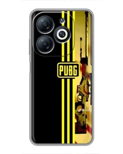 Чехол для Infinix Smart 8 с картинкой «PUBG — камуфляжный шлем»