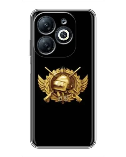 Чехол для Infinix Smart 8 с картинкой «PUBG — оранжевый градиент»