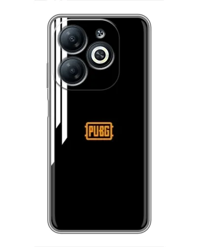 Чехол для Infinix Smart 8 с картинкой «PUBG — вертикальные линии»