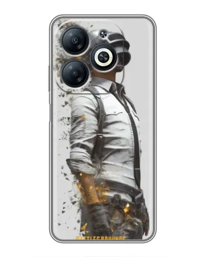 Чехол для Infinix Smart 8 с картинкой «PUBG — боец в пыли»