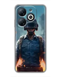 Чохол для Infinix Smart 8 з картинкою «PUBG — реалістичний герой» Чохол для Infinix Smart 8 з картинкою «PUBG — реалістичний герой»