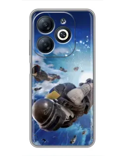 Чохол для Infinix Smart 8 з картинкою «Десант PUBG — стрибок» Чохол для Infinix Smart 8 з картинкою «Десант PUBG — стрибок»
