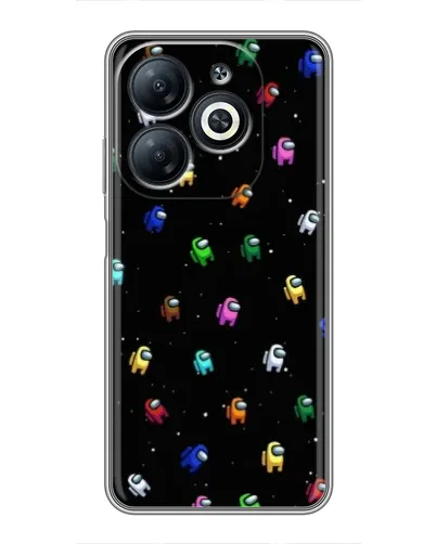 Чехол для Infinix Smart 8 с картинкой «Экипаж Among Us»