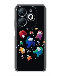 Чехол для Infinix Smart 8 с картинкой «Among Us космос»