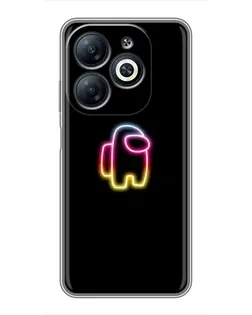 Чехол для Infinix Smart 8 с картинкой «Among Us градиент»