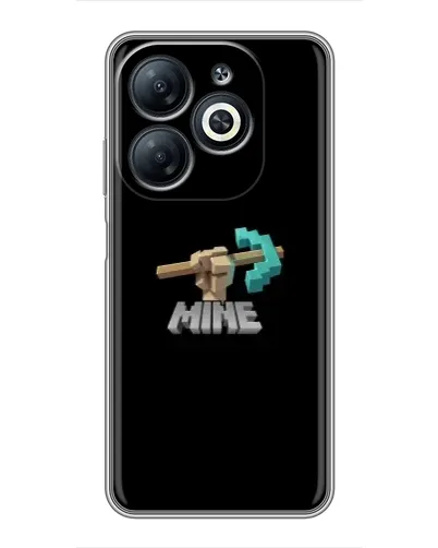 Чехол для Infinix Smart 8 с картинкой «Алмазная кирка»