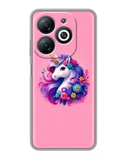 Чехол для Infinix Smart 8 с картинкой «Сказочный единорог»