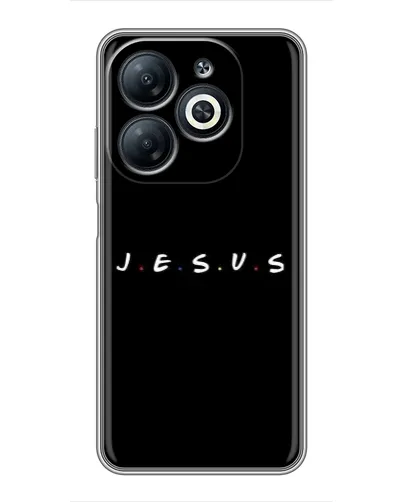 Чехол для Infinix Smart 8 с картинкой «Точки веры J.E.S.U.S.» Чехол для Infinix Smart 8 с картинкой «Точки веры J.E.S.U.S.»
