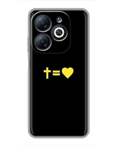 Чехол для Infinix Smart 8 с картинкой «Сердце и Крест» Чехол для Infinix Smart 8 с картинкой «Сердце и Крест»