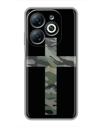 Чехол для Infinix Smart 8 с картинкой «Милитари Крест» Чехол для Infinix Smart 8 с картинкой «Милитари Крест»
