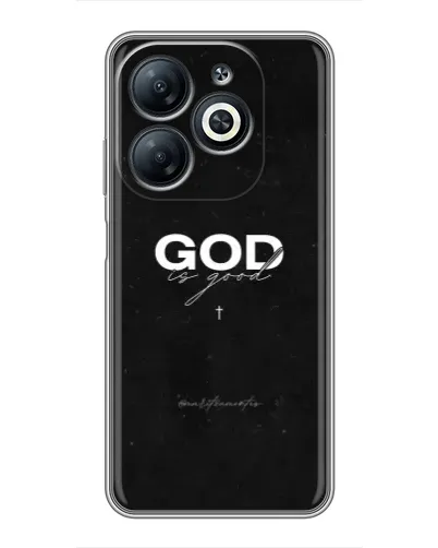 Чехол для Infinix Smart 8 с картинкой «GOD — Бог над всем» Чехол для Infinix Smart 8 с картинкой «GOD — Бог над всем»