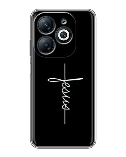 Чехол для Infinix Smart 8 с картинкой «Тонкая линия веры» Чехол для Infinix Smart 8 с картинкой «Тонкая линия веры»