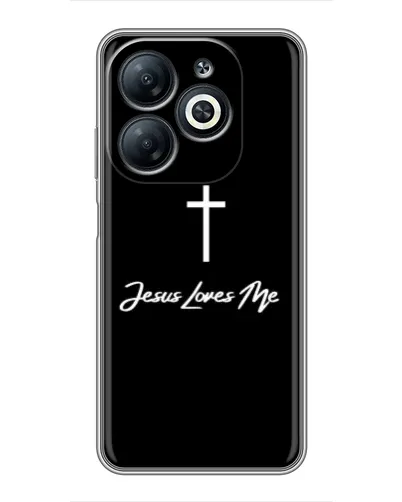 Чехол для Infinix Smart 8 с картинкой «Иисус любит тебя» Чехол для Infinix Smart 8 с картинкой «Иисус любит тебя»
