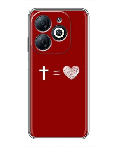 Чехол для Infinix Smart 8 с картинкой «Уравнение любви» Чехол для Infinix Smart 8 с картинкой «Уравнение любви»