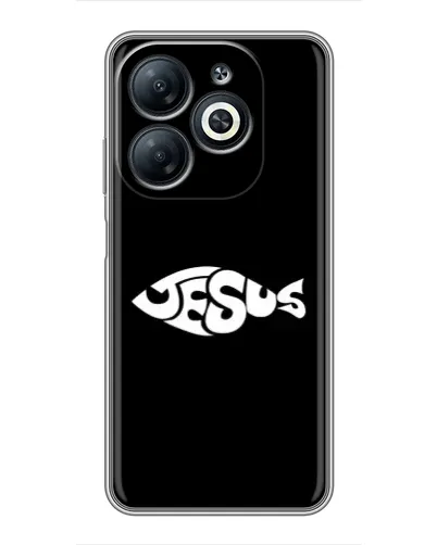Чехол для Infinix Smart 8 с картинкой «Рыба Jesus» Чехол для Infinix Smart 8 с картинкой «Рыба Jesus»