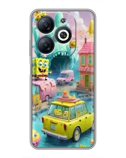 Чехол для Infinix Smart 8 с картинкой «Монстр-трак приключения»