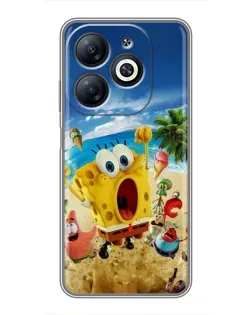 Чехол для Infinix Smart 8 с картинкой «Развлечения на пляже»