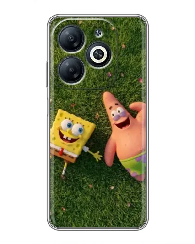 Чехол для Infinix Smart 8 с картинкой «Друзья на лужайке» Чехол для Infinix Smart 8 с картинкой «Друзья на лужайке»