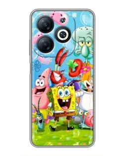 Чехол для Infinix Smart 8 с картинкой «Губка Боб и друзья» Чехол для Infinix Smart 8 с картинкой «Губка Боб и друзья»