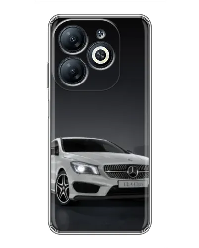 Чехол для Infinix Smart 8 с картинкой «Mercedes AMG GT Silver»