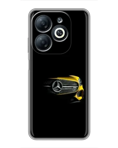 Чехол для Infinix Smart 8 с картинкой «Mercedes — ретро стиль»