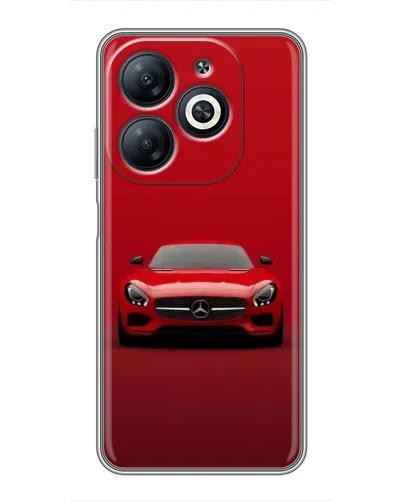 Чехол для Infinix Smart 8 с картинкой «Красный Mercedes AMG»