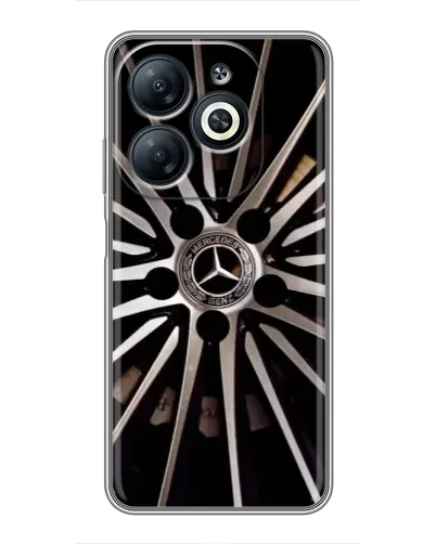 Чехол для Infinix Smart 8 с картинкой «Диск Mercedes»