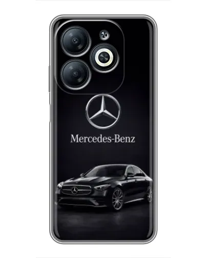 Чехол для Infinix Smart 8 с картинкой «Mercedes — решетка радиатора»