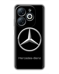 Чехол для Infinix Smart 8 с картинкой «Mercedes Silver Logo»