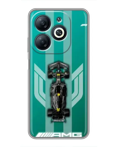Чехол для Infinix Smart 8 с картинкой «Mercedes AMG Petronas»